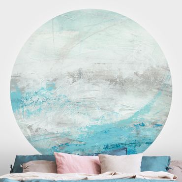 Self-adhesive round wallpaper - Arctic I