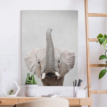 Canvas print - Elephant Ewald - Portrait format 3:4