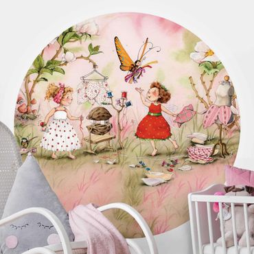 Self-adhesive round wallpaper - Little Strawberry Strawberry Fairy - Tailor's Room