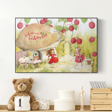 Print with acoustic tension frame system - Little Strawberry Strawberry Fairy - Beneath The Raspberry Bush