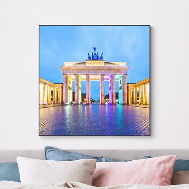 Interchangeable print - Illuminated Brandenburg Gate