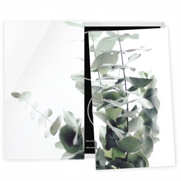 Stove top covers - Eucalyptus In White Light