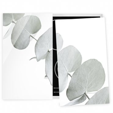 Stove top covers - Eucalyptus Branch In White Light