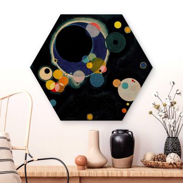 Wooden hexagon - Wassily Kandinsky - Sketch Circles