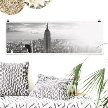 Panoramic poster architecture & skyline - Manhattan Skyline