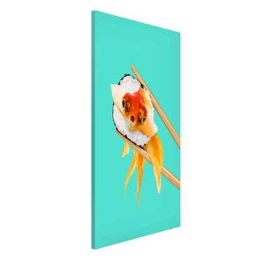 Magnetic memo board - Sushi With Goldfish