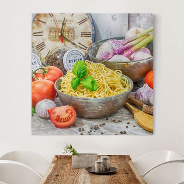 Print on canvas - Spagetthi With Basil