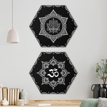 Forex hexagon - Lotus OM Illustration Set Black