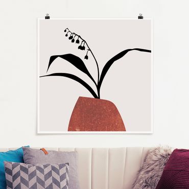 Poster - Graphical Plant World - Lily Of The Valley