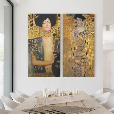 Print on canvas 2 parts - Gustav Klimt - Judith and Adele