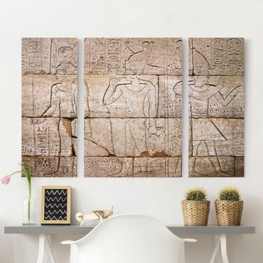 Print on canvas 3 parts - Egypt Relief