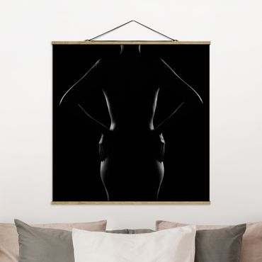 Fabric print with poster hangers - Eszter