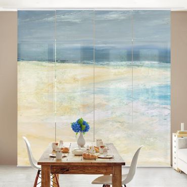 Sliding panel curtains set - Storm On The Sea I