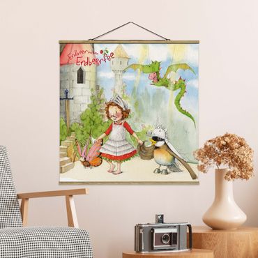 Fabric print with poster hangers - Little Strawberry Strawberry Fairy - Drama