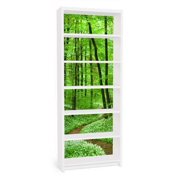 Adhesive film for furniture IKEA - Billy bookcase - Romantic Forest Track
