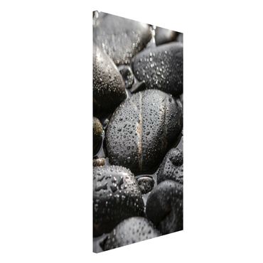 Magnetic memo board - Black Stones In Water