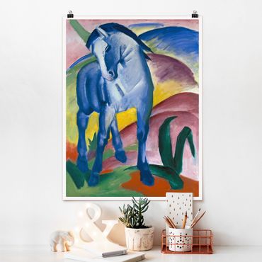 Poster art print - Franz Marc - Blue Horse I