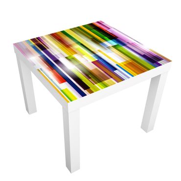 Adhesive film for furniture IKEA - Lack side table - Rainbow Cubes