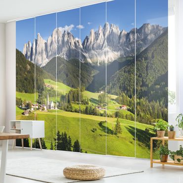 Sliding panel curtains set - Odle In South Tyrol