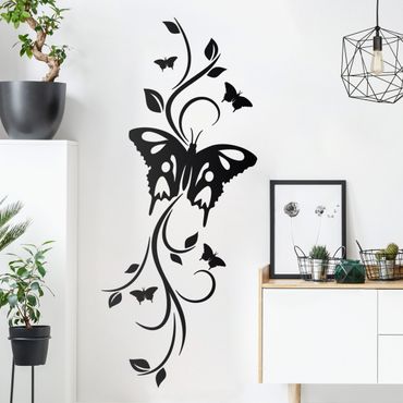 Wall sticker - Moth with tendril
