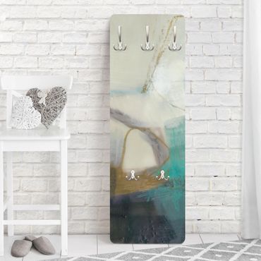 Coat rack modern - Fangs With Turquoise I