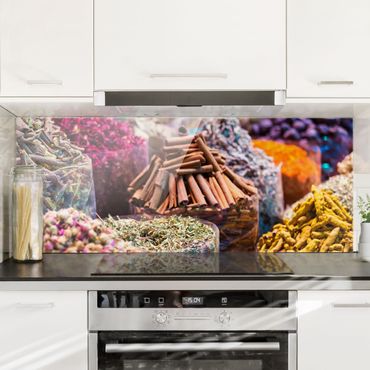 Glass Splashback - Colourful Spices - Panorama 5:2