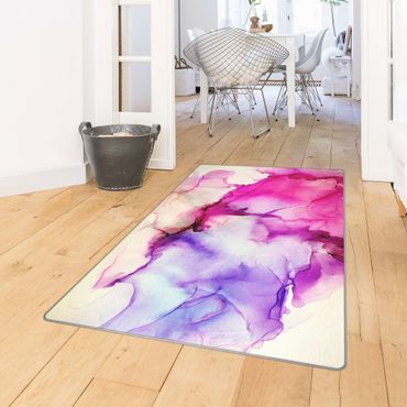 Rug - Colour Composition In Pink And Puple