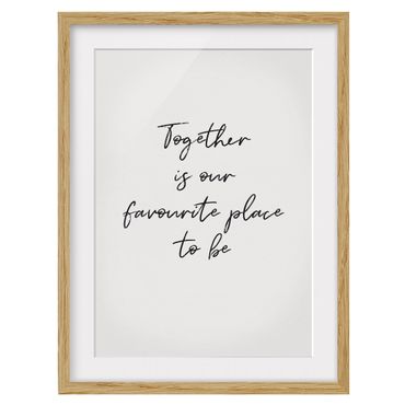 Framed prints - Favourite Together