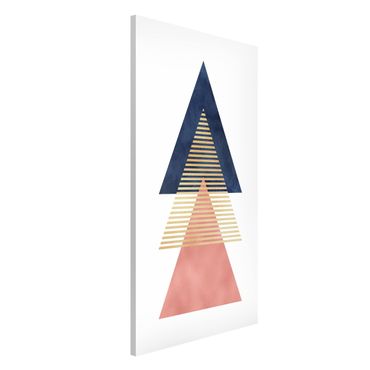 Magnetic memo board - Three Triangles