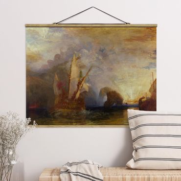 Fabric print with poster hangers - William Turner - Ulysses