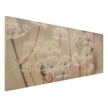 Wood print - Wild Flowers Light As A Feather