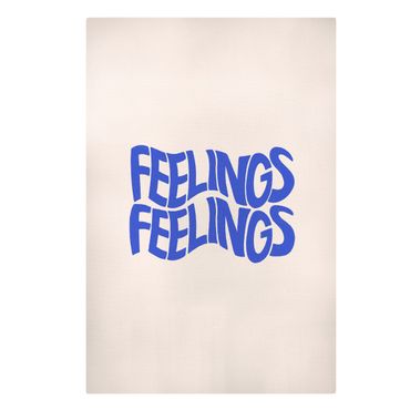 Print on canvas - Feelings Blue - Portrait format 2:3