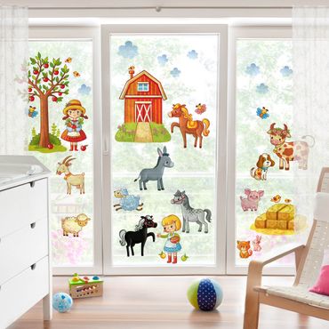 Window sticker - Small Farm-Set