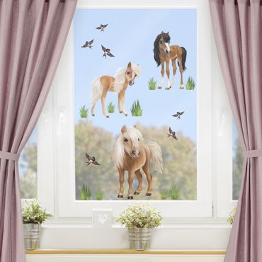 Window sticker - Set Horses