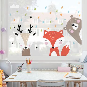 Window sticker - Sweet Forest Animals