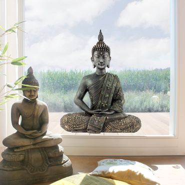 Window sticker - Zen Stone Buddha
