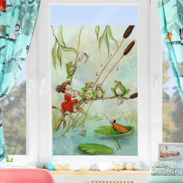 Window decoration - Little Strawberry Strawberry Fairy - Frog Concert