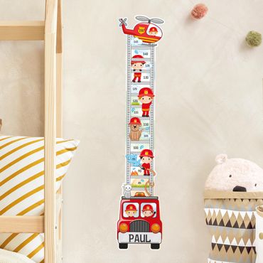Wall sticker - Fire Brigade Set With Customised Name