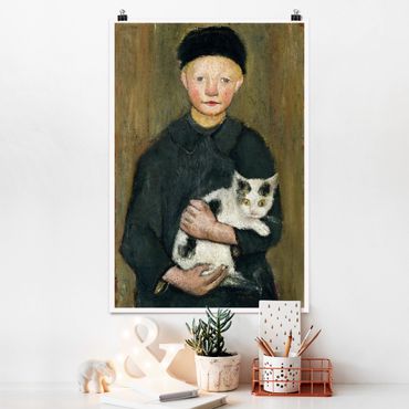 Poster art print - Paula Modersohn-Becker - Boy with Cat