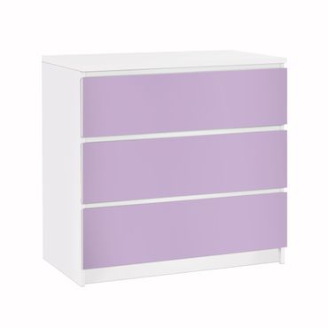 Adhesive film for furniture IKEA - Malm chest of 3x drawers - Colour Lavender