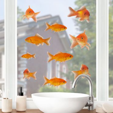 Window sticker - Fish Set 10-parts
