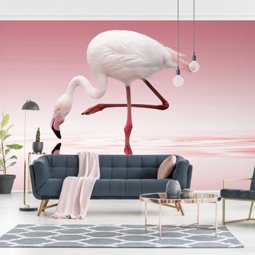 Wallpaper - Flamingo Dance