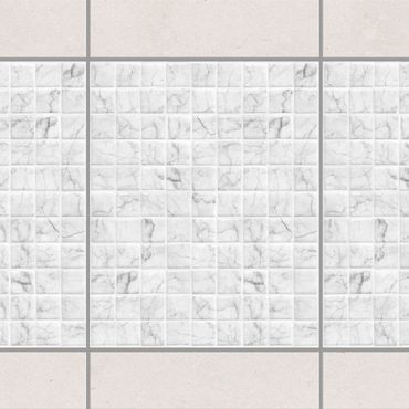 Tile sticker - Mosaic Tile Marble Look Bianco Carrara