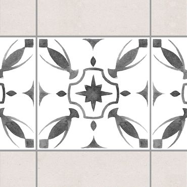 Tile sticker - Pattern Gray White Series No.1