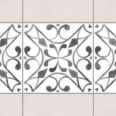 Tile sticker - Pattern Gray White Series No.3