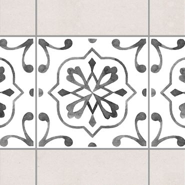 Tile sticker - Pattern Gray White Series No.4