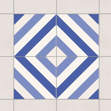 Tile sticker - Tile Sticker Set - Moroccan tiled backsplash from 4 tiles