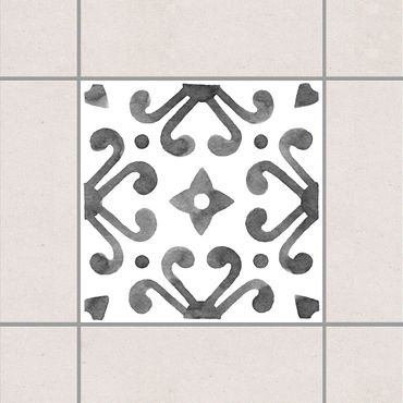 Tile sticker - Pattern Gray White Series No.7