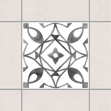 Tile sticker - Pattern Gray White Series No.8