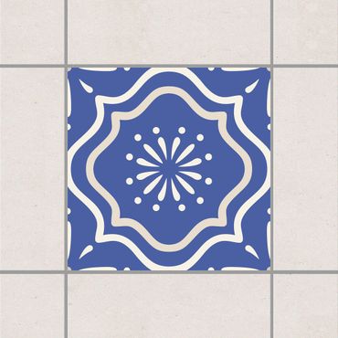 Tile sticker - Portuguese tiles ornament blue